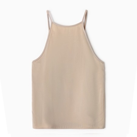 Top female minku: casual collection is beige color, size 46-11
