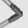 Connector Springle Warden for the Technical Tracs-31b overhead track system, 22.5x3,2x3.3 cm, black color is black