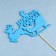 Topper "Happy New Year. Sani" 13x10 cm, blue giving beautifully