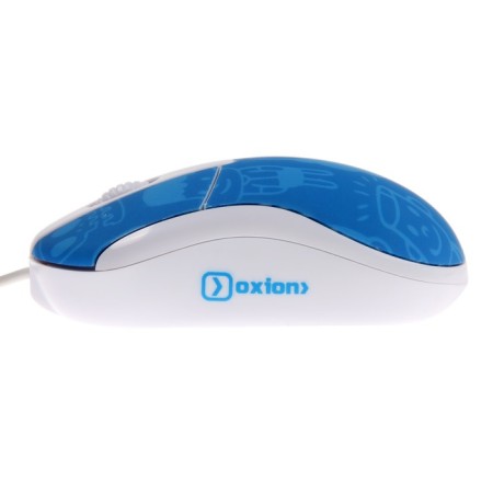 Oxion mouse, wired, optical, 800 dpi, usb, +rug, white-4