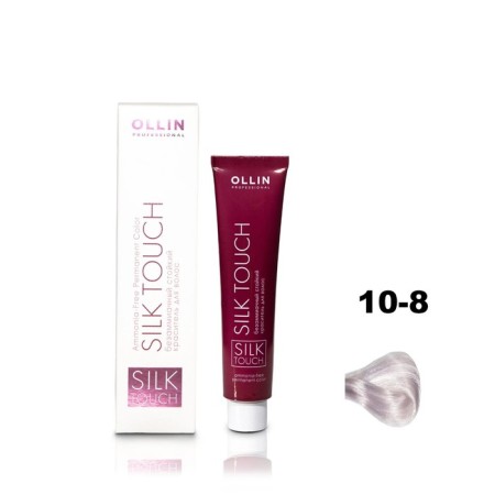 Hair dye OLLIN Professional Silk Touch, Besammiach, tone 10/8 light blond pearl