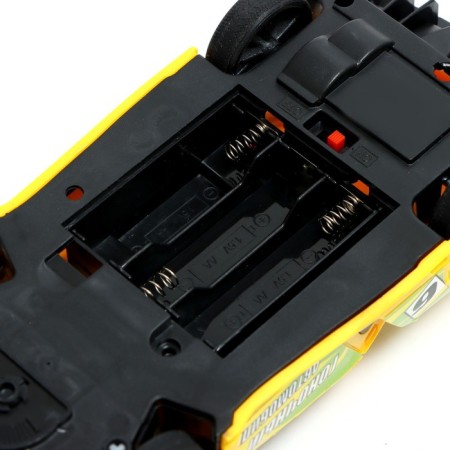 Radio controlled machine "Supercar", on batteries, yellow color-3