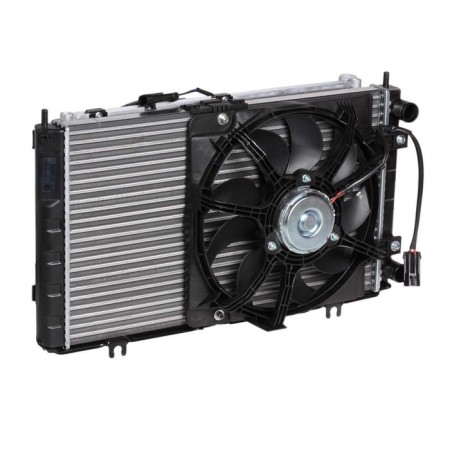 Cooling unit (radiator+condenser+fan) for Panasonic Lada 2172-1308008, Luzar LRK 01272-1