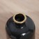 VAZA Ceramics Table "Alvaro" D-4 cm, 21x9 cm, black