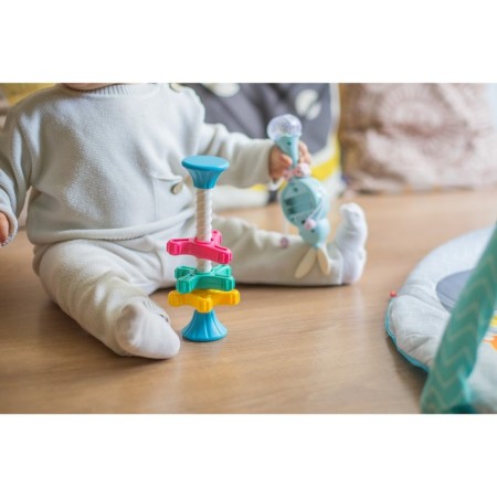 Developing toy Pyramid "Twist me" with gears, rattle, crumb I-13