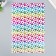 Foamiran holography "Flowers and stars on white" 2 mm format A4 set of 5 sheets