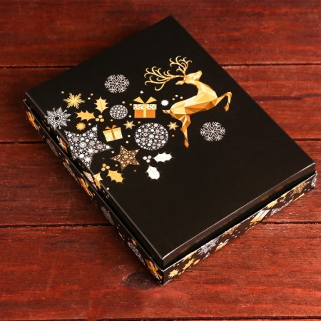 Packaging for sweets 12 pcs "New Year deer" 19 x 15 x 3.6 cm-2