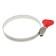 Clamp with the "lamb" Zein English, diameter 50-70 mm, width 9 mm, stainless steel