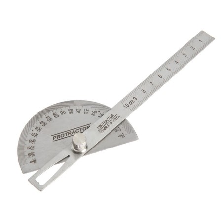 Augoter with a tundra ruler, stainless steel, engraving, 100 mm-1