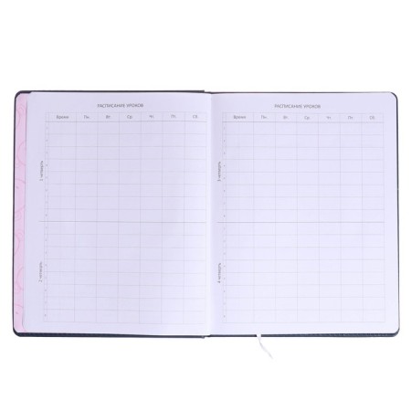 Universal diary for grade 1-11 Super Star, solid cover, artificial leather, foam rubber, lies, 80 g/m2-4