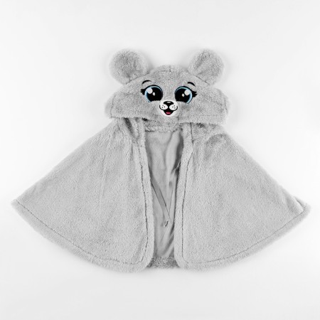 Carnival cape "Mouse", height 104-128 cm, gray-2