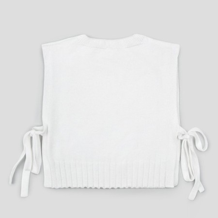 Knitted children's vests Amarobaby Bow, height 152 cm, white color-20
