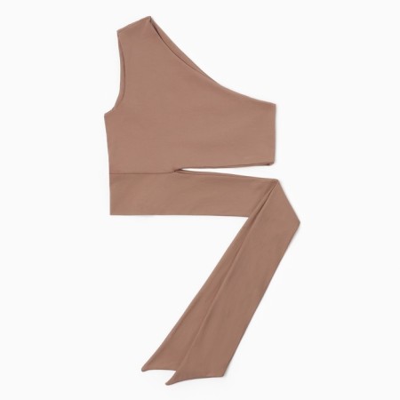 Top female minku: casual collection beige color, pr 48-6