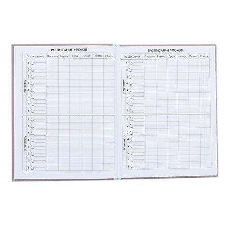 Universal diary for grades 1-11, "kittens", solid cover 7BC, glossy lamination, 40 sheets-6