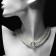 Choker "Estet" with a pearl, white color, 35 cm