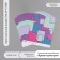 Scrapbooking paper "Bright geometry" density 180 grams set 10 pcs 15.5x17 cm
