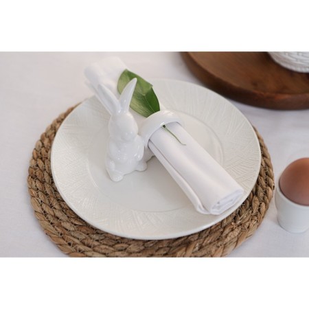 Ring for napkins “Bunny”, 9.1 × 4.3 × 10.5 cm, white color-4