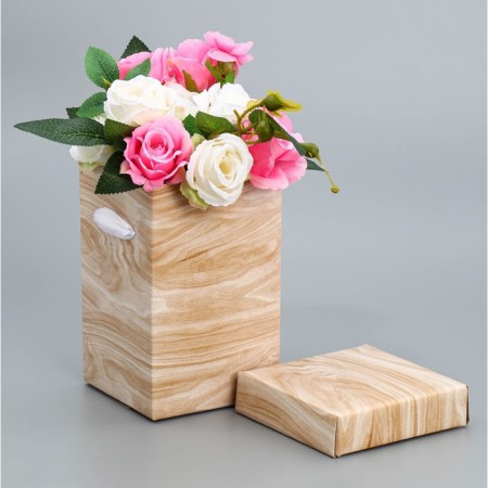 Folding box "Wood", 10 x 18 cm
