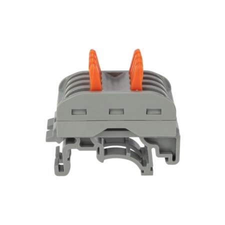 Terminal of QMS 222-424D Proeler 4-pole, with a mount on a DIN-rack (0.08-4 mm²) gray (50 pcs./Union)-1