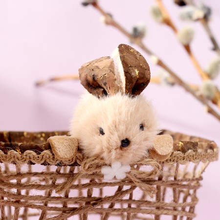 Decorative Easter basket "Bunny", 7 × 14 × 13 cm-2