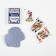 Paper Paper Cards BWPK, 55 pcs, 260 g/m2, blue, 6.3 x 8.8 cm