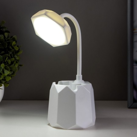 Table lamp "Ek" LED 1 mode 4.2W USB white 9x9x32.5 cm Risalux-1