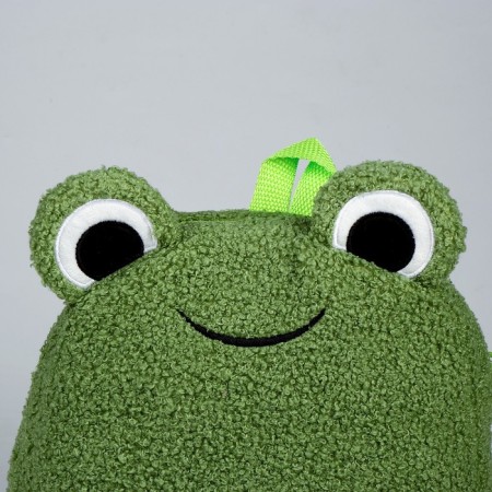 Baby backpack for the girl "Frog", plush-3