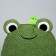 Baby backpack for the girl "Frog", plush