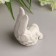 Polystone souvenir "Baby sleeping in the wing" White 8.7x6x5.5 cm