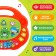 Musical Piano toy "Funny animals-1", light effects, 7 modes, 30 sounds, Mix color