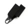 Tourist belt, with hooks, black, 140 cm
