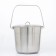 A bucket with a lid, 10 l, a measured scale, stainless steel