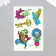 Tattoo on the body phosphorus color "wonderful dreams" 14.3x7.5 cm