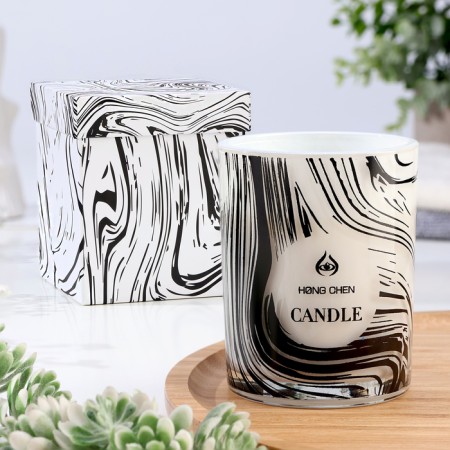 Aromatic candle in a glass "Hong.Chen", vanilla
