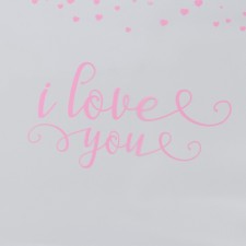 Film for decor and floristry, transparent, pink, 