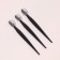Razors for eyebrow correction, with a cap, set - 3 pcs, 12.7 cm, black color