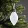 The Christmas ball "snowball" 7x14 cm, 1 LED, LR44x3 (in the set), glow warm white