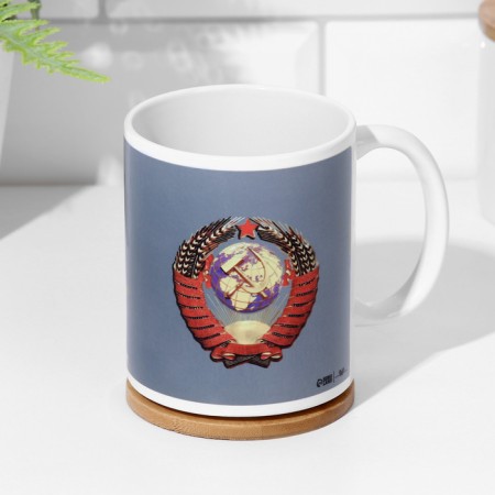 Sublimation "Stalin", with application, gray-2