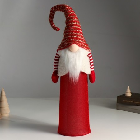 Interior light doll "Santa Claus Red in a white vest" 18x12x65 cm-1