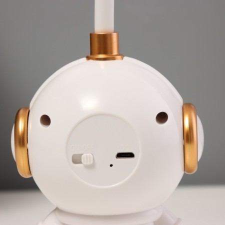 Nightlight "Comonaut" LED 3W USB battery is a white-gold 8x7x20 cm-7