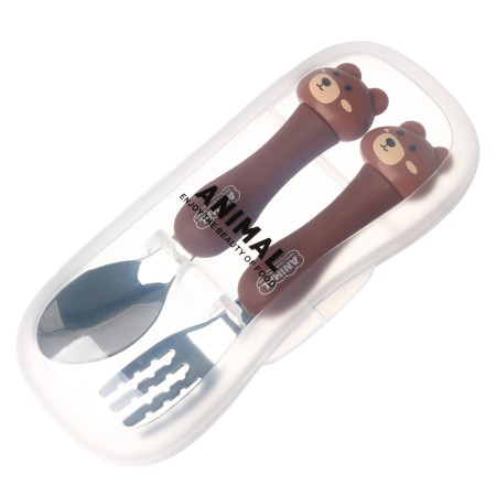A set of children's cutlery in the Case "Tear", fork, spoon-9