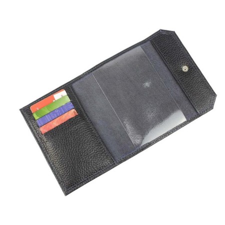 Passport cover on the button, the color is blue-1