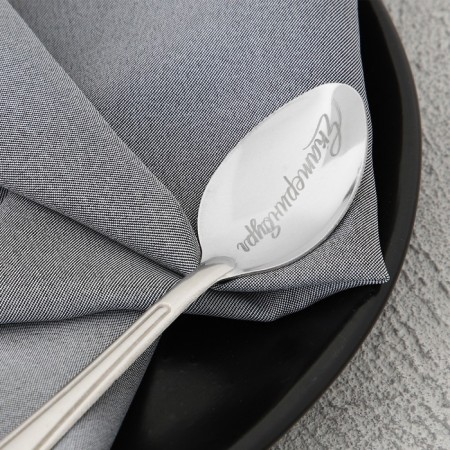 Spoon with engraving on the card "Yekaterinburg", 3 x 14 cm-2