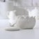 Ceramic "flower" sugar tower, white color