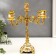 Summary Metal for 5 candles "Roses. White enamel" Color gold 32x30x30 cm