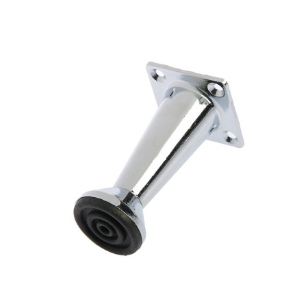 Furniture support, adjustable, cone -shaped, h = 80 mm, chromium color-1