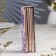 A set of antique candles, 1.9x 20 cm, 6 pieces, champagne