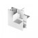 Connector G NOVOTECH. Flum, 52.5x106.7x106.7 mm, white color