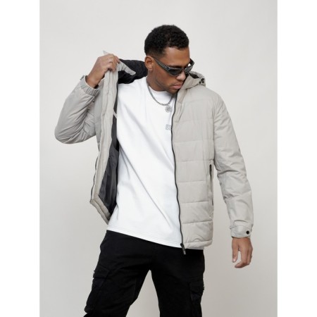 Male spring jacket, size 54, light-gray color-11