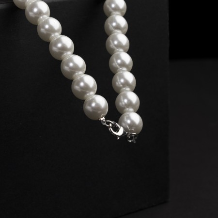 Pearl beads "Bride" ball No. 14, white color, l = 40 cm-1